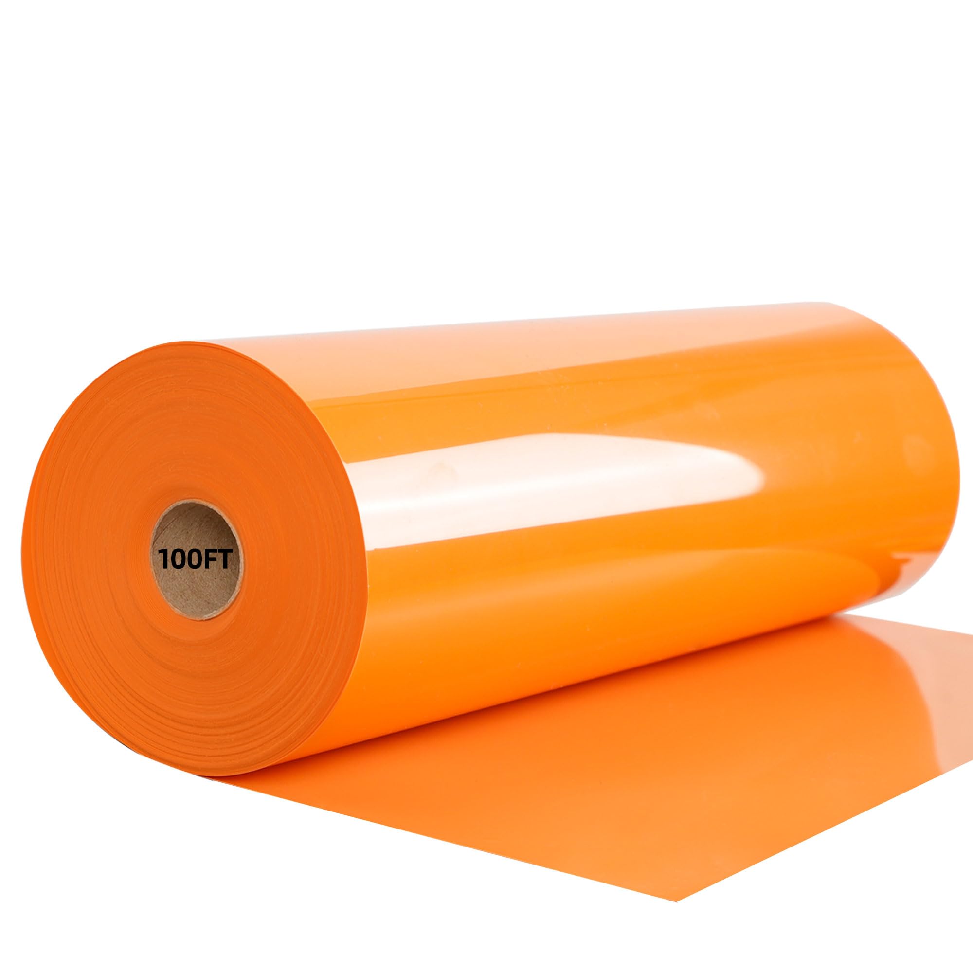 FUNKAKA Heat Transfer Vinyl Rolls, 12" x 100ft Orange Iron on Vinyl