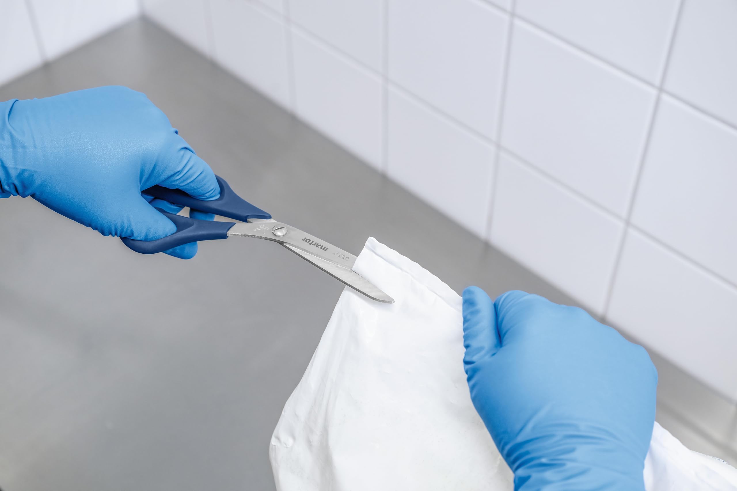 MARTOR Forbici di sicurezza Rilevabili al metal detector SECUPLUS 567 MDP di, appositamente sviluppate per l'industria alimentare