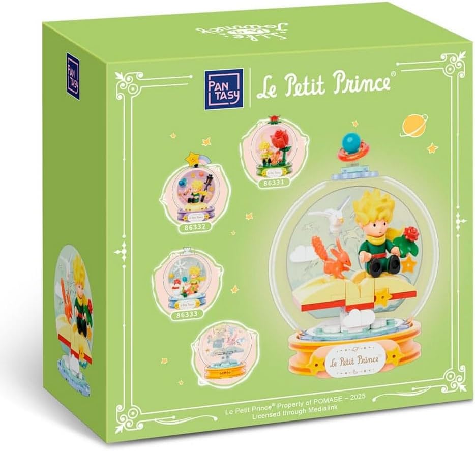 Pantasy Set Construction Figure The Little Prince Sitting on a Book (86334)