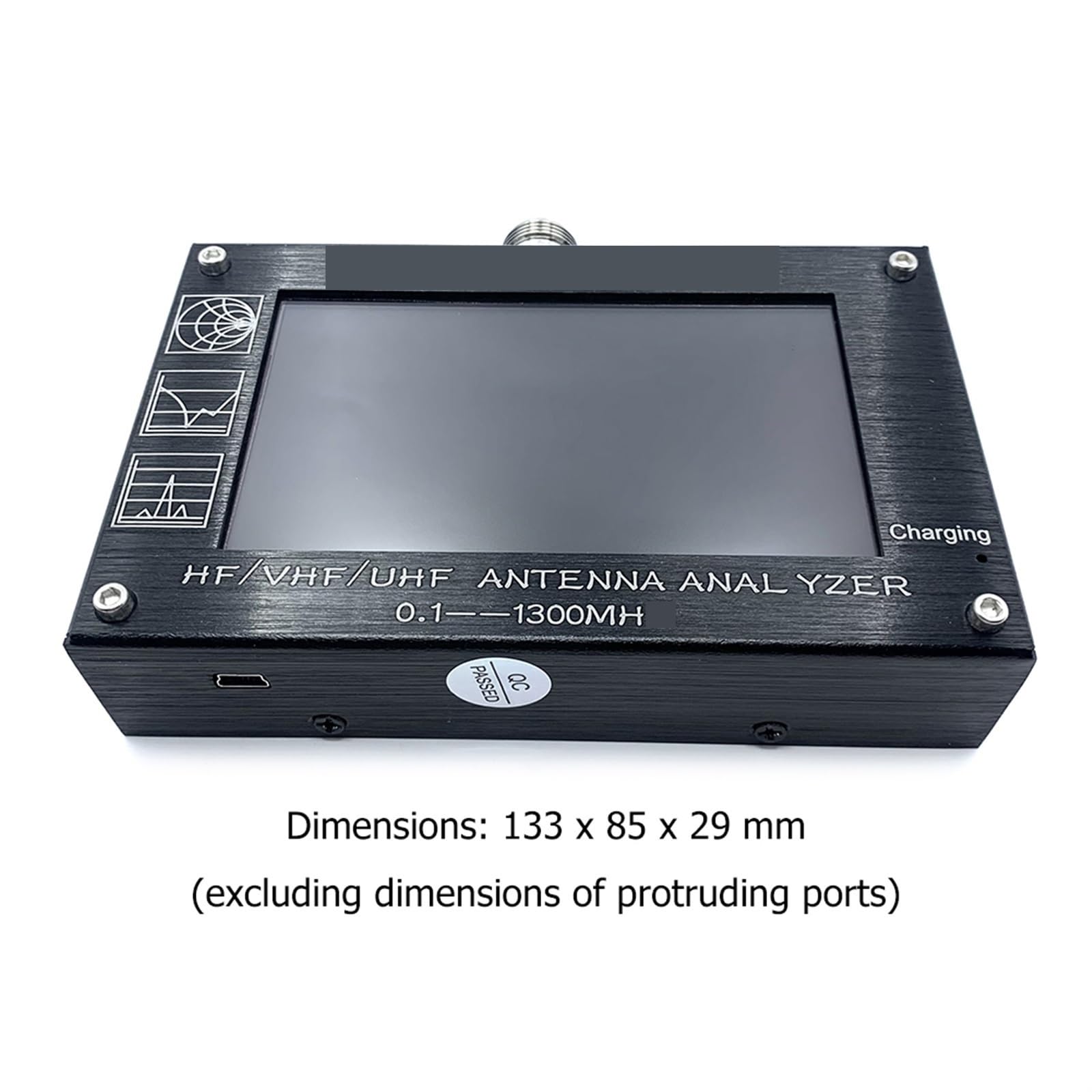 Analizador de antena HF/VHF/UHF, analizador red vectorial, gráfico analógico, kits multímetro, carcasa aleación aluminio Preciso
