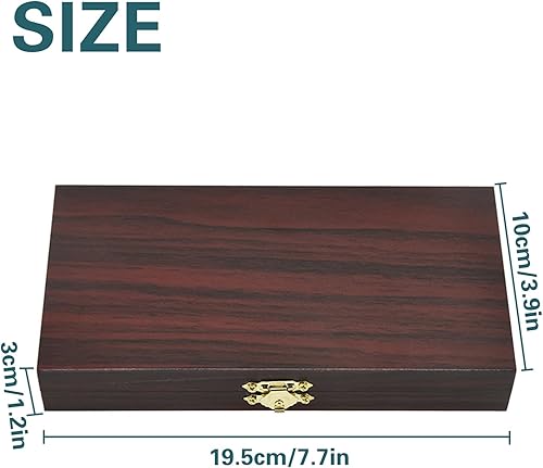 Miniatura 2 de 2 bandejas de madera con cerradura para monedas, caja de metal para efectivo de una sola fila, organizador de dinero para dinero en efectivo con