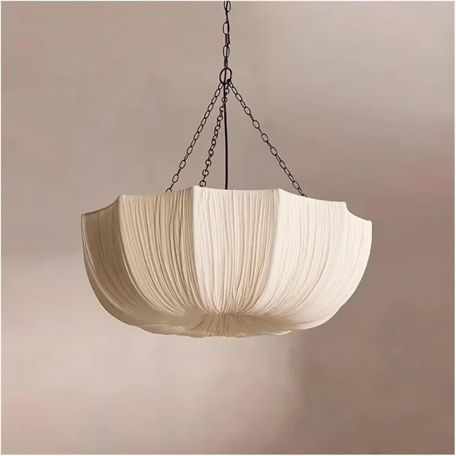 FZQSXAZU Pendant Light Ceiling Shade Japanese Fabric Chandelier Umbrella Lamp Modern for Living Room Dining Bedroom Decor Fixture(40cm)