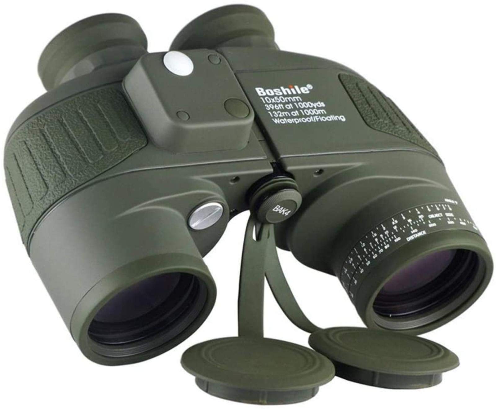 Telescopio Binoculares Alta Potencia Binoculares 10 50 Brújula Barco Telescopio navegación Telescopio Rango coordenadas Alta definición Interiores/Exteriores
