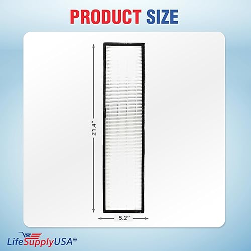 Miniatura 6 de LifeSupplyUSA Paquete de 2 unidades de repuesto True HEPA compatible con limpiadores de aire GermGuardian FLT5000FLT511 AC5000 Series, filtro C