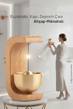 Transformacion Ahşap Kapı Çanı - Deprem Zili - Dekoratif Zil - Japon Rüzgar Çanı Yapışkanlı Ve Mıknatıslı, 722666
