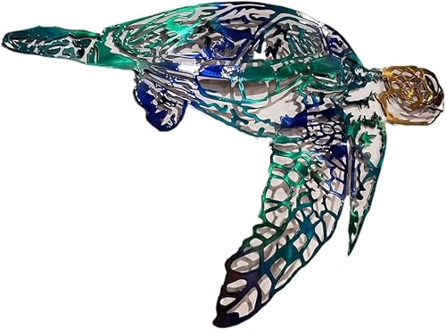 Enfudid DecoraciĂłn de pared de tortuga marina de metal, decoraciĂłn de pared personalizada de metal para colgar en la pared, esculturas de pared para Enfudid DecoraciĂłn de pared de tortuga marina de metal, decoraciĂłn de pared personalizada de metal para colgar en la pared, esculturas de pared para