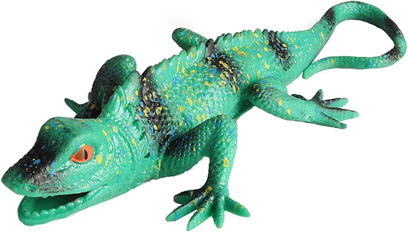 SUPER TOY Reptile Toy for Kids Realistic Gecko Lizard Figurine Rubber Animal Cold Blooded Lifelike Soft Prank Toys Educa