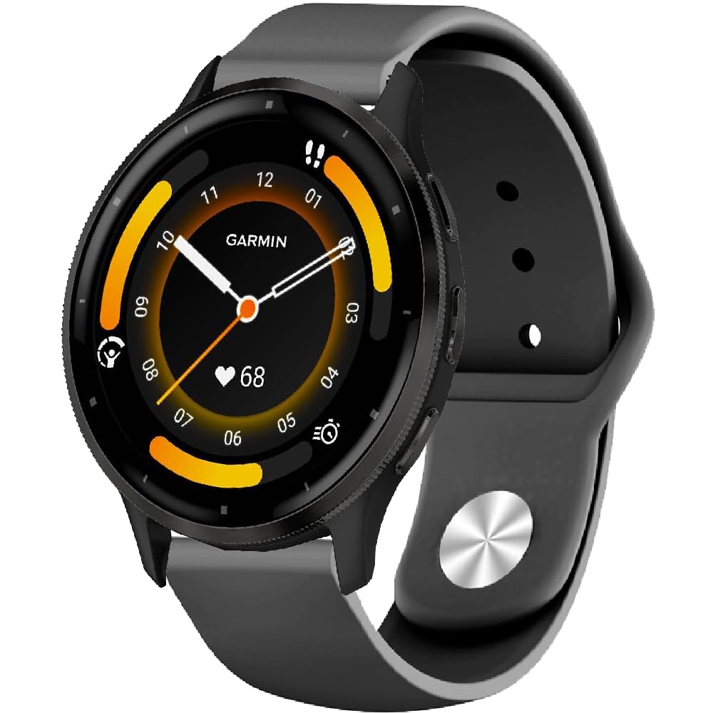 Bracelet Silicone Pour Garmin Venu 4 45mm/3/2,Vivoactive 4, 22mm Sport Leopard Bracelets De Remplacement Pour Garmin Forerunner 570 47mm/970/255/265 Music