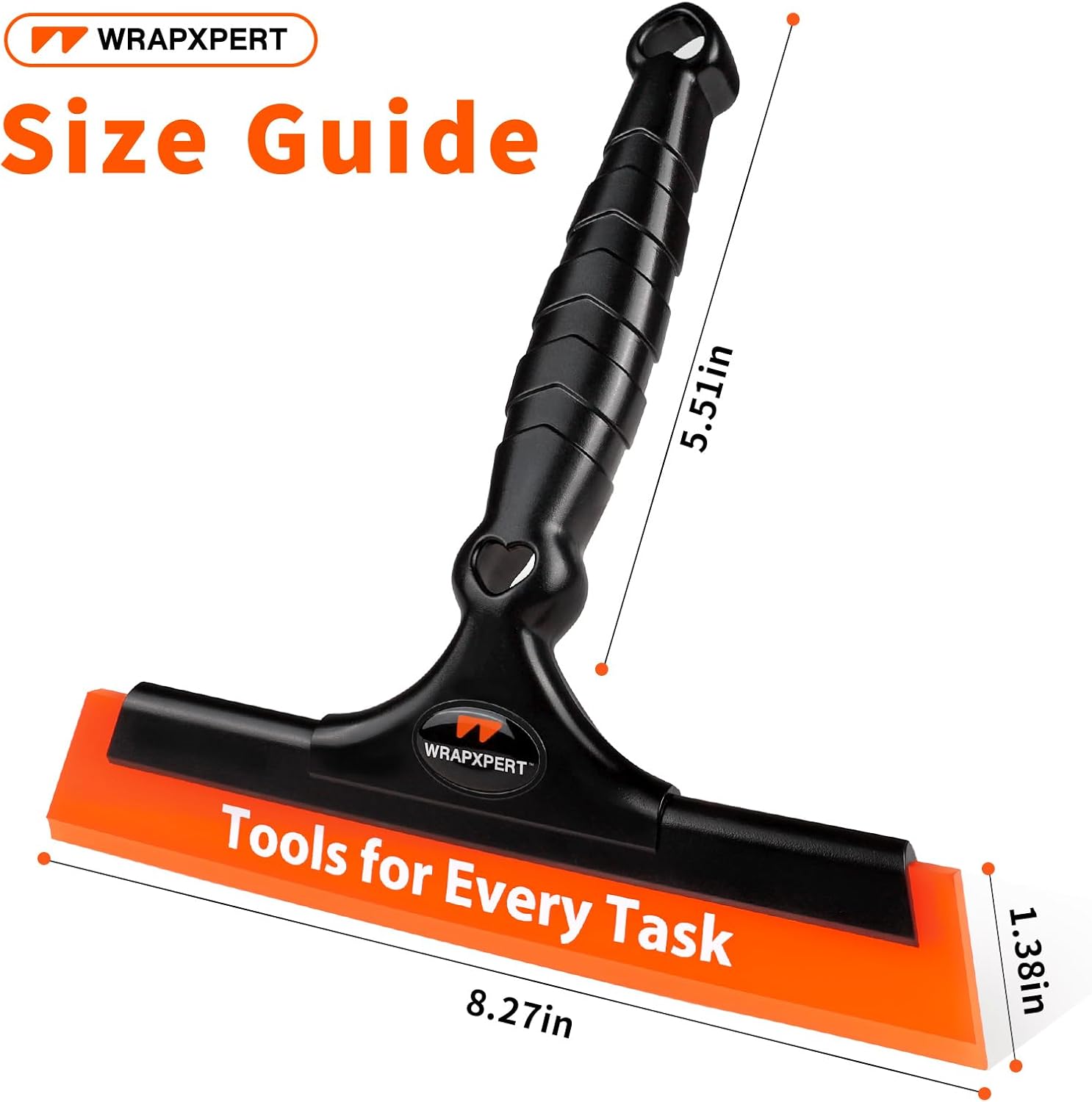 WRAPXPERT Window Tint Squeegee 8.3-Inch Silicone Squeegee for Car Windows, Window Tint Tool Kit for Windshield, Side Mirror, Shower Glass, and House Windows/Door Cleaning thumbnail