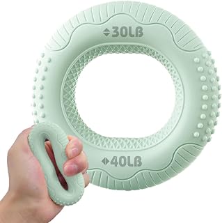 Grip Strength Trainer Ring, Hand Grip Strengthener Ring Silikon 20 till 60 | Handgreppsförstärkare för stressavlastning, handstyrka, bergsklättring, idrottare, gr
