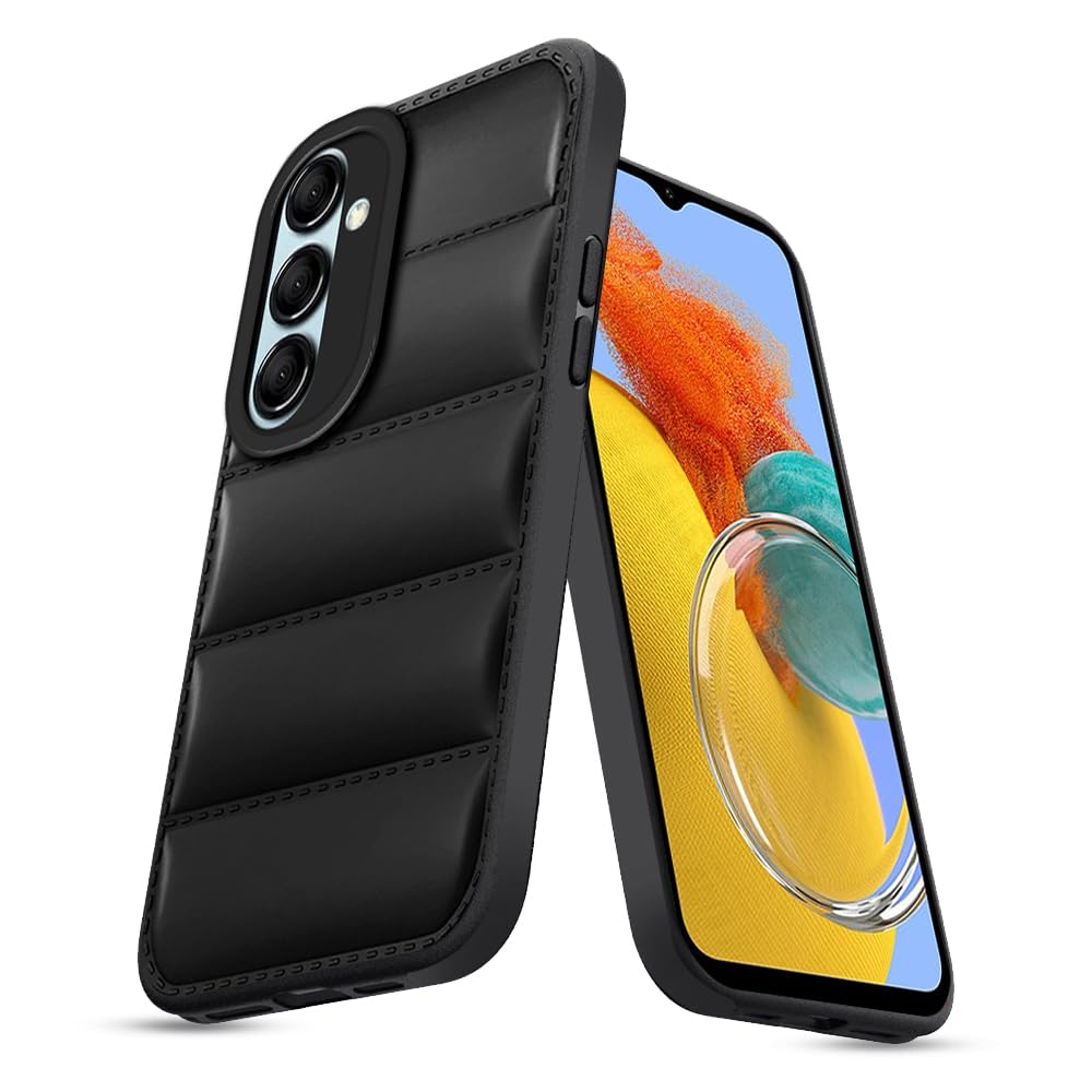 KARWAN® Puffer Edition Silicone Case Cover for Samsung Galaxy M14 5G | Scratch Resistance Mobile Cover, Camera Protection Case Compatible with Black (B0CVB5JJNB) Amazon Price History, Amazon Price Tracker