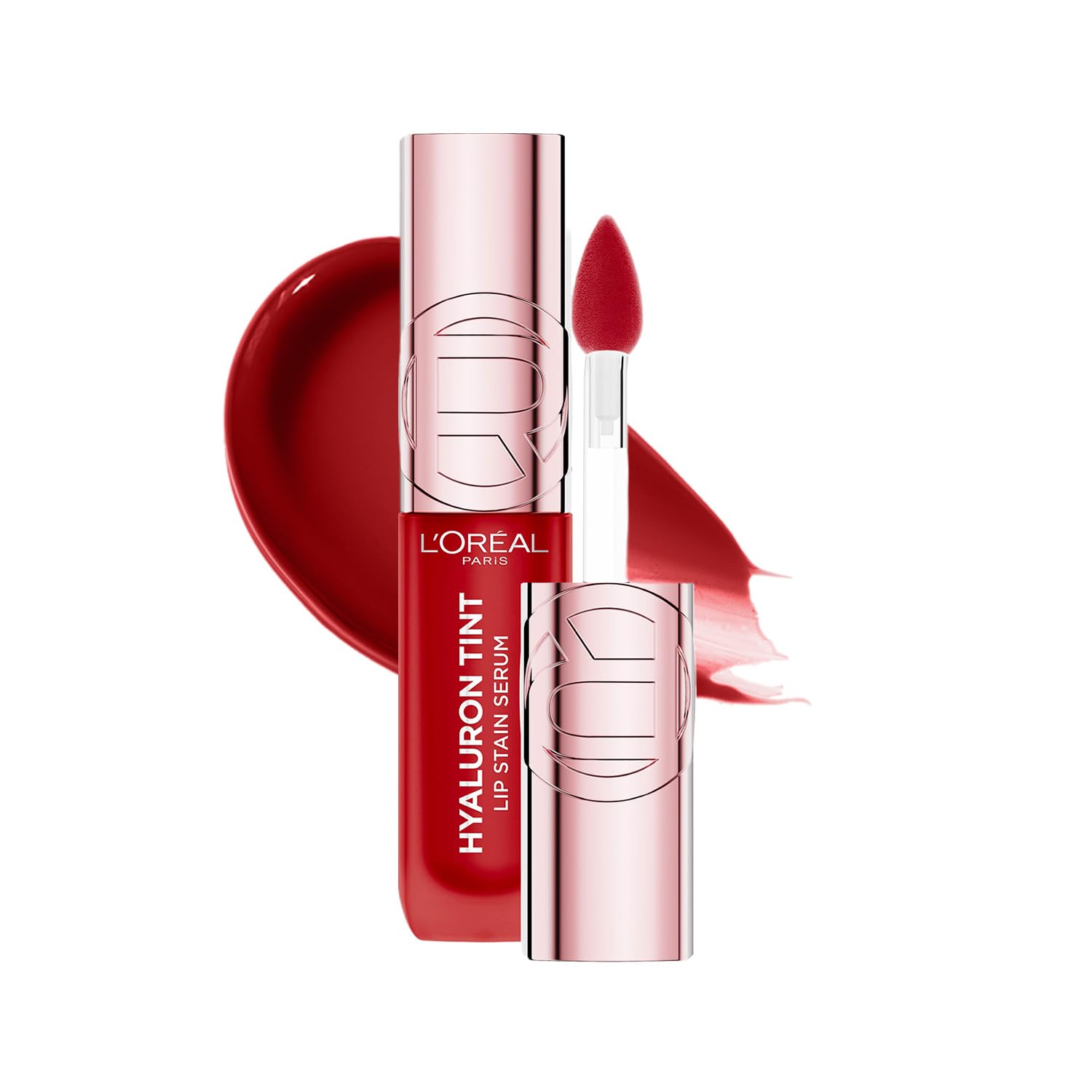 L'Oreal Paris Hyaluron Tint Lip Stain Serum, 420 Le Rouge Paris | +80% Hydration, Infused with Hyaluronic Acid, High-Shine Tint, Plumper & Fuller Lips, Non-Sticky-picture-13
