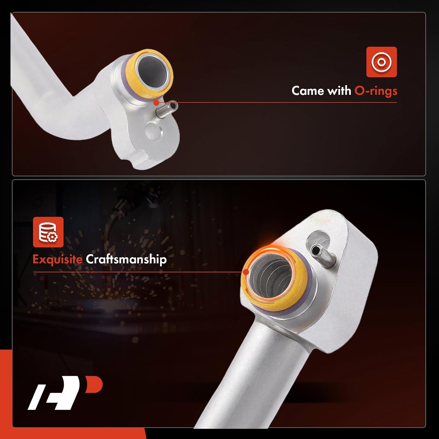 A-Premium A/C Suction Hose Assembly Compatible with BMW X1 2016-2017 & Mini Cooper 2014-2017, Cooper Clubman 2016-2019, Cooper Countryman 2017-2019, Compressor to Evap