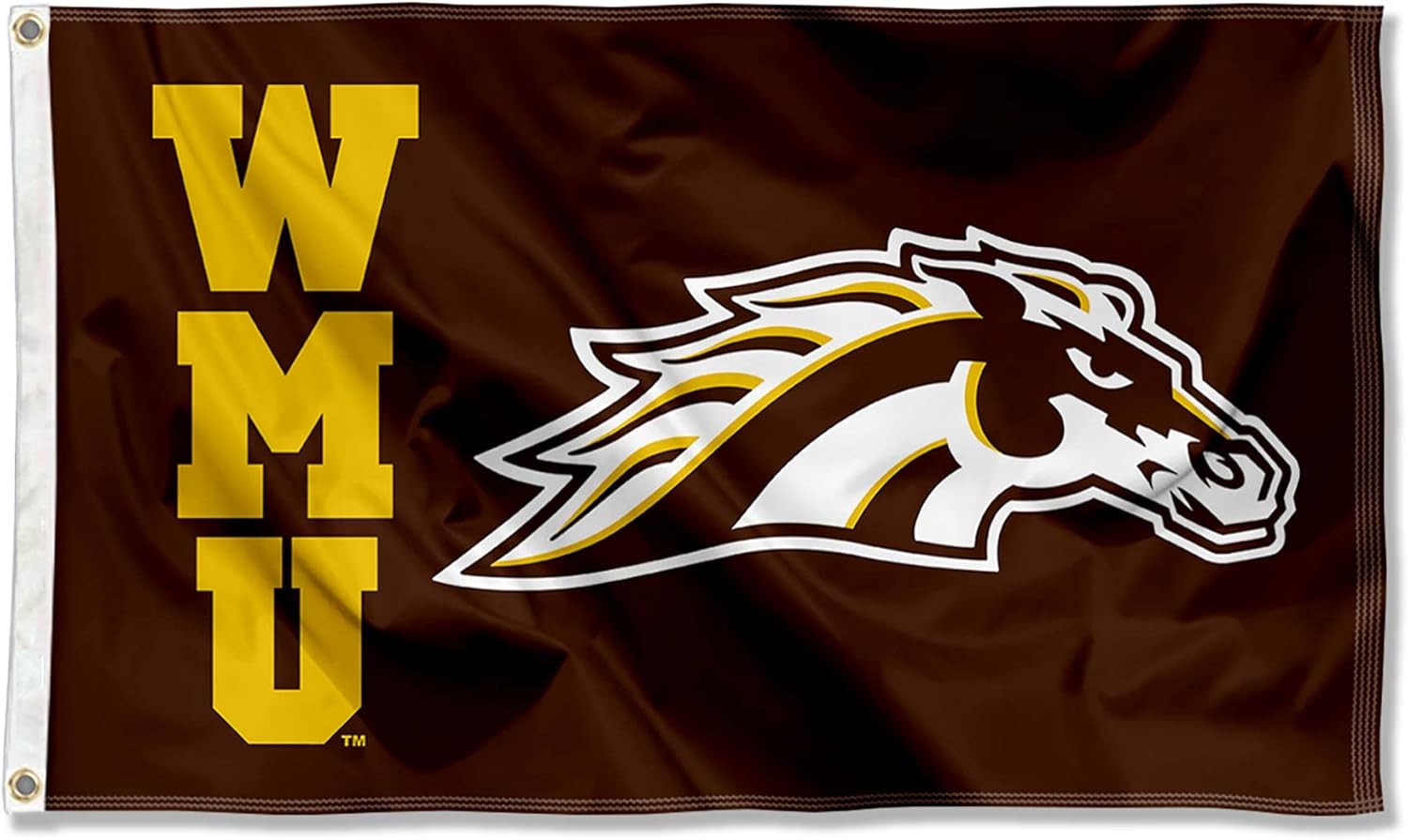 Western Michigan Broncos WMU Logo Large Grommet Banner Flag