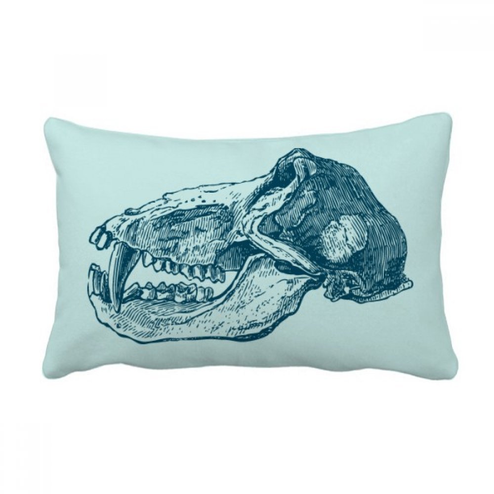 Cadeau coussin crâne d'animal pour canapé déco originale 16x24