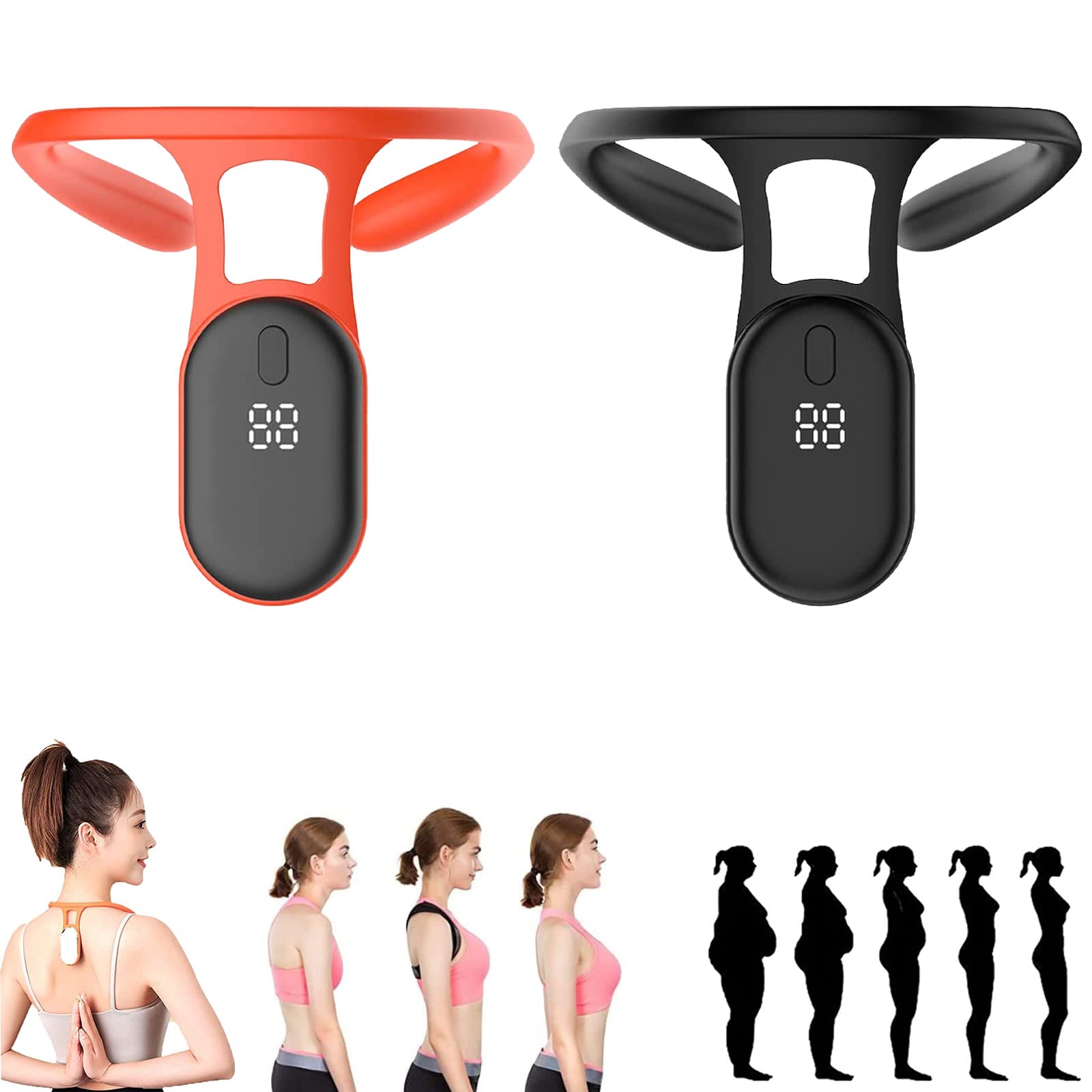 2 Pcs Slimory Portable Soothing Neck Instrument Body Shaping Pose Reminder for Men and Women