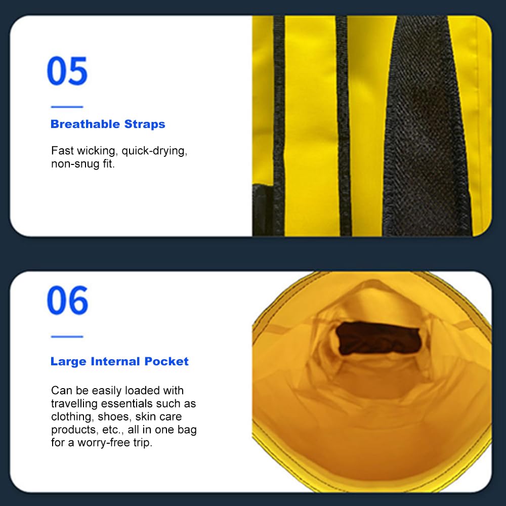 Sac à dos étanche - Sac à dos d'extérieur pour le traçage des rivières - Natation à la dérive - Surf sur la plage - Grande capacité 30 L - Tissu en maille PVC 500D - Niveau d'étanchéité IPX6 -