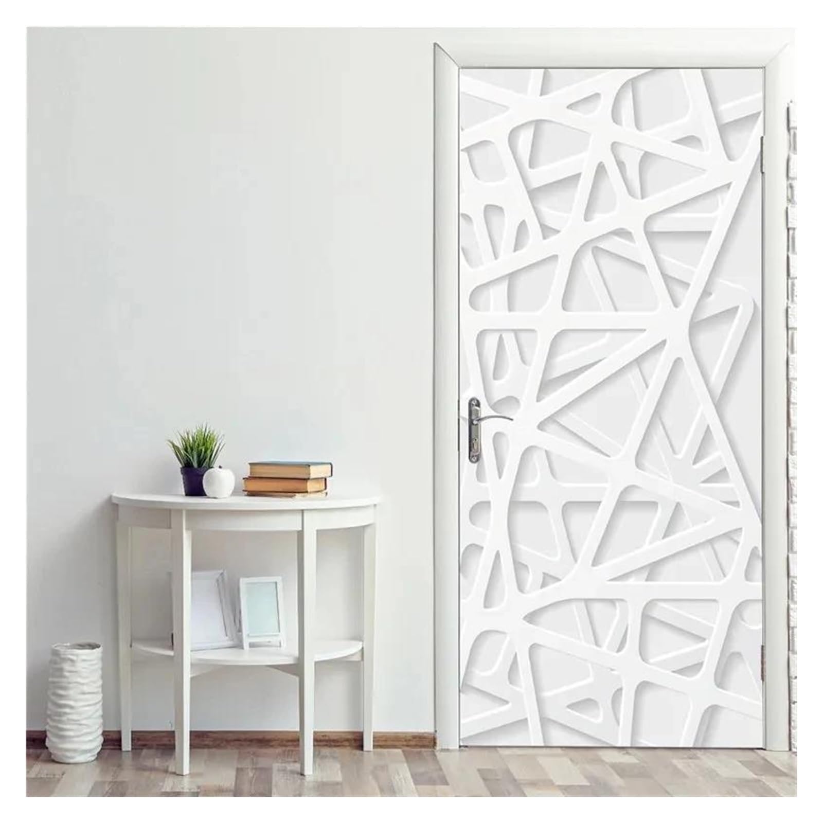 Sticker autocollant de porte 3D et papier peint mural imperméable pour décoration intérieure