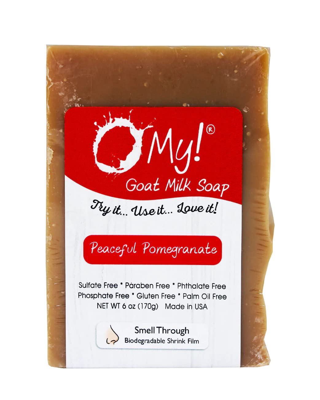Goat Milk Soap Bar 6oz | Made with Farm-Fresh Goat Milk | Free of Parabens & More | Handcrafted USA