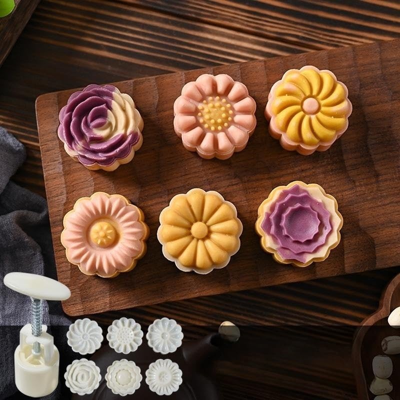 月餅型 クッキー型 50g 01 02 03 04 05 (詳細は説明欄) Amazon | ムーンケーキ型セット月餅モールド クッキー型 DIY動物