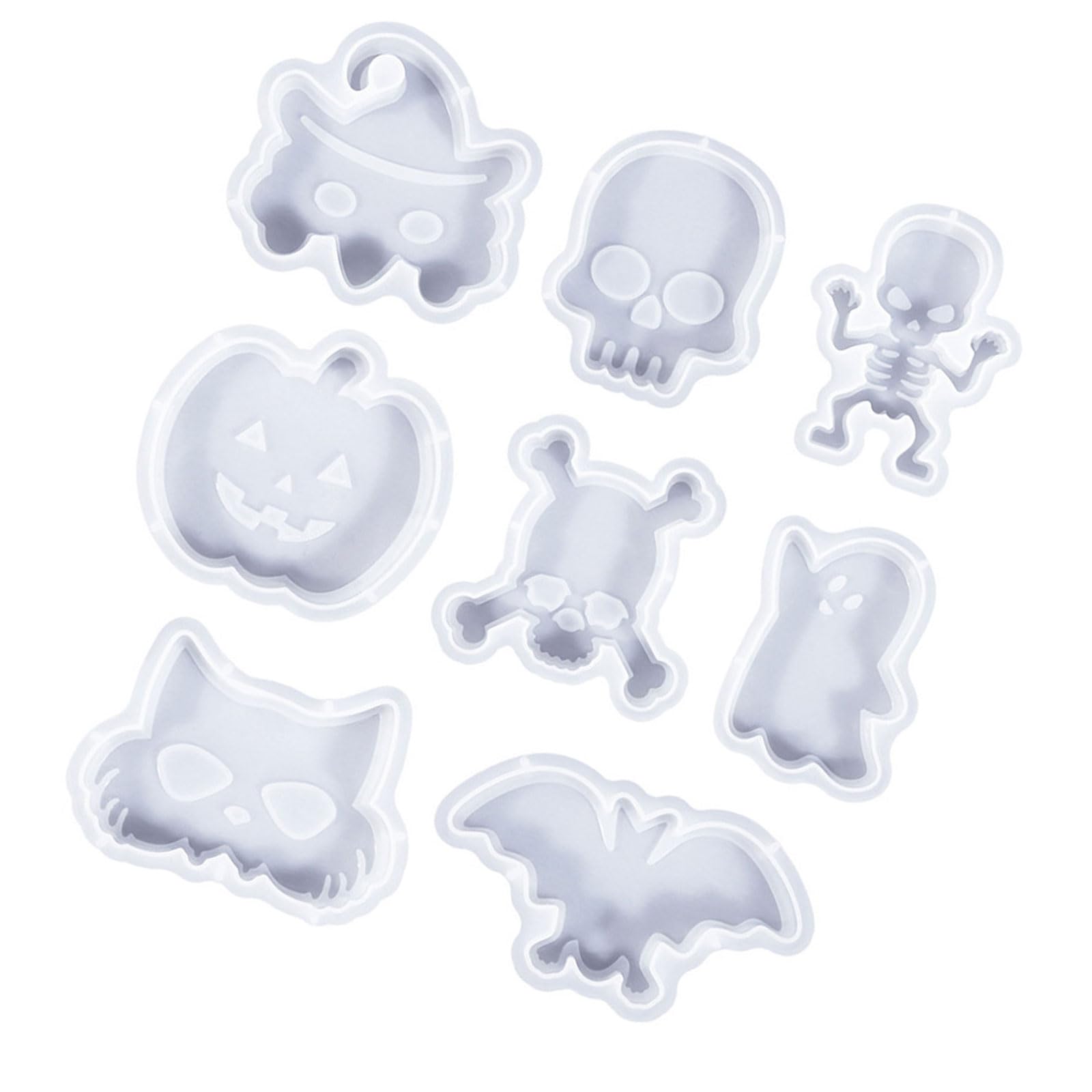Lerpwige Christmas Theme Silicone Molds Christmas Tree Snowmans for Epoxy Resin Making