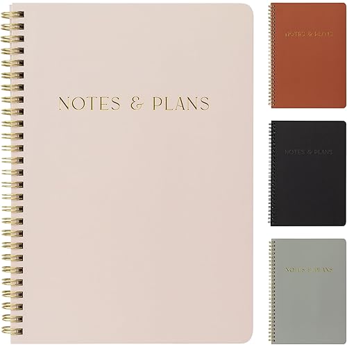 Simplified Daily Planner And Notebook With Hourly Schedule - Aesthetic Spiral To do List Notepad to Easily Organize Your Tasks And Appointments - Stylish Book And School Or Office Supplies For Women
