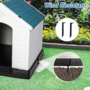 Luckyermore Large Dog House Outdoor Indoor Pet Dog Puppy Shelter Crate Plastic Weatherresistant Cage Large  Cucciolini Doodles Luckyermore large dog house outdoor indoor pet dog puppy shelter crate plastic weather resistant cage large   cucciolini doodles