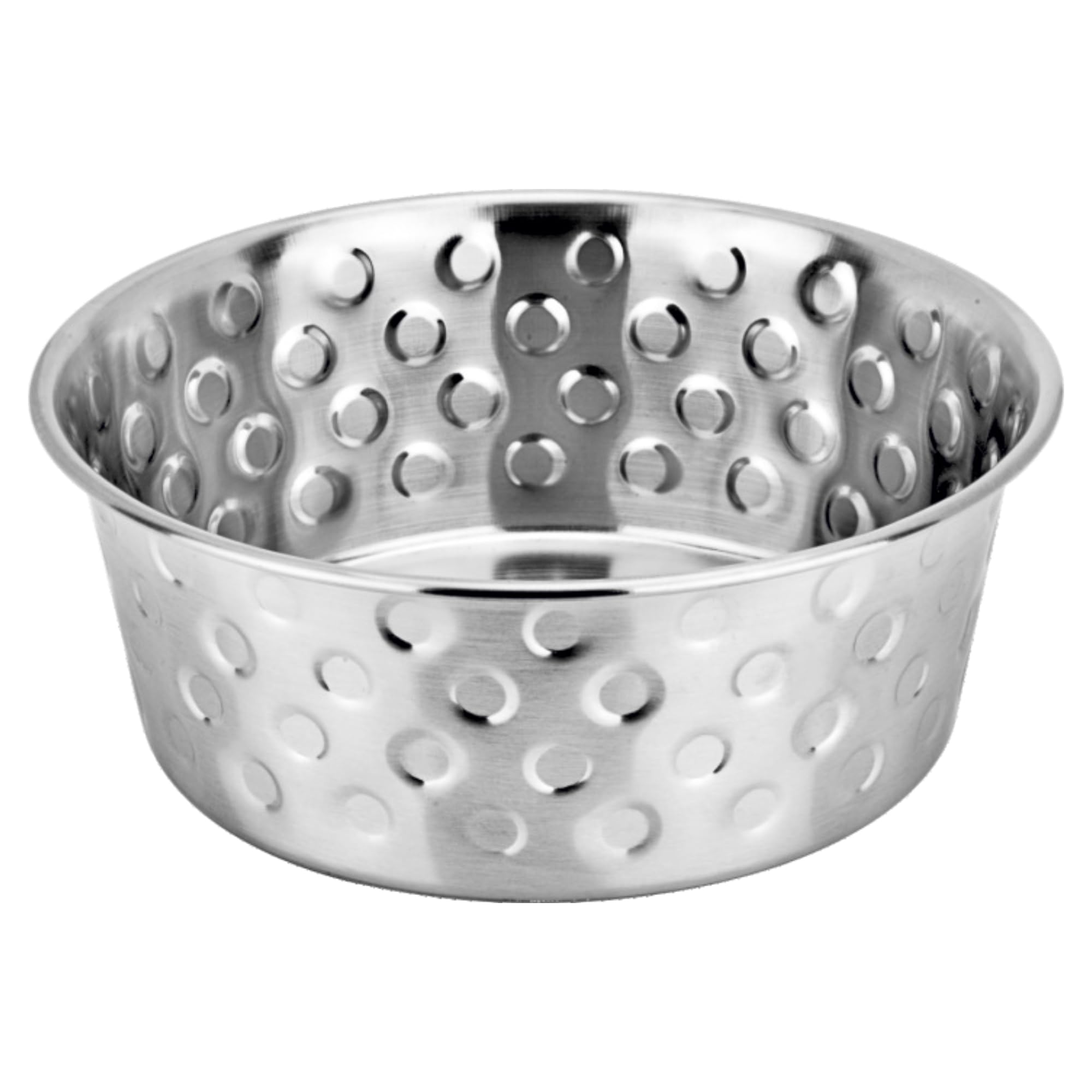 Happinesque Heavy Gauge Stainless Steel Dog Bowls | Cat Bowls (Pack of 1) - Anti Skid Dog Water Bowl | Cat Water Bowl - Dishwasher Safe - 26 Oz - 600 ml - 14 cm Diameter (Elegant Candy Dots) โ image 1