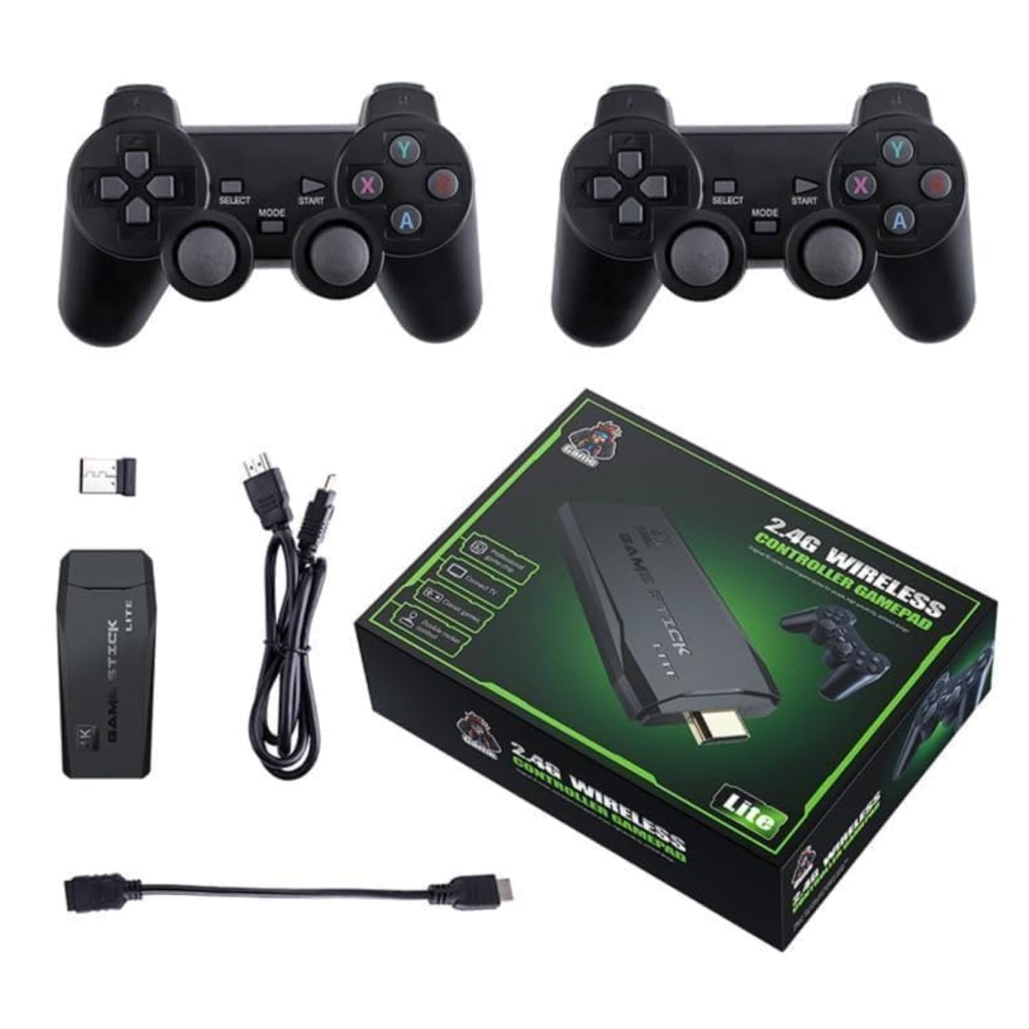 Plug and Play TV Video Game Console for 2 Players with Dual Wireless Controllers | 9 Built-in Emulators & 20,000+ Retro Games | Classic Gaming Console for Family Entertainment, Kids & Adults