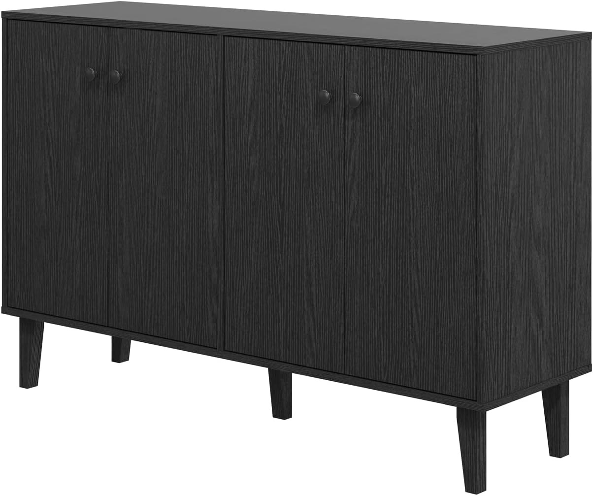 Panana Sideboard Buffet Cabinet Kitchen Storage Cabinet 4 Doors Console Table...