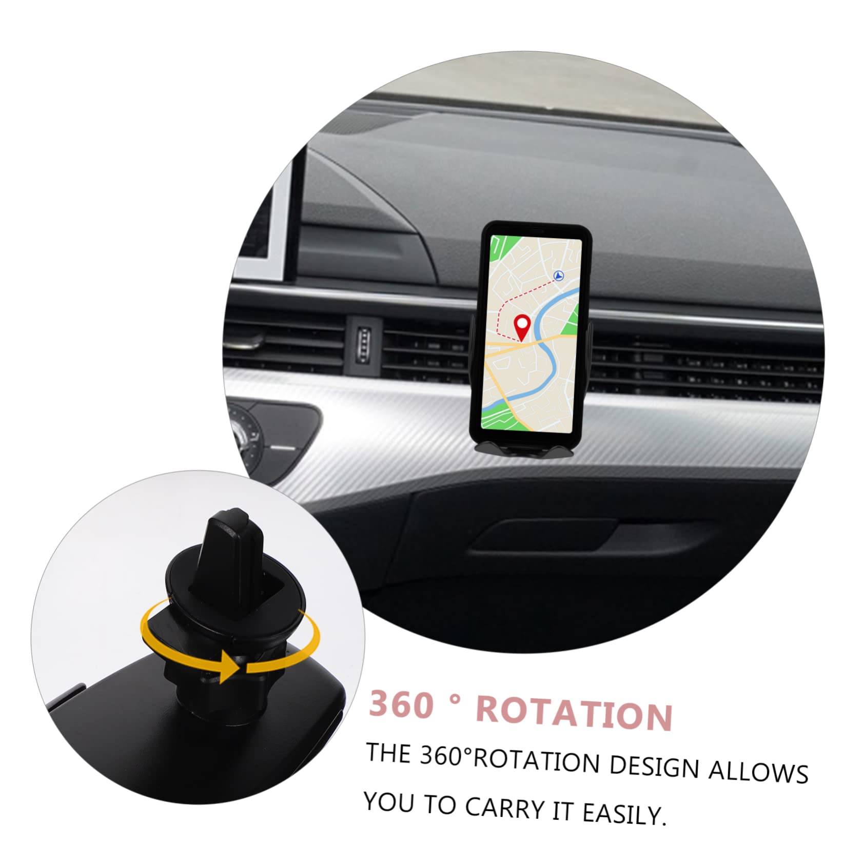 Operitacx Supporto per Telefono da Auto Supporto Elettrico per Telefono Stabile e Sicuro in Angolazione Design Adatto alla Maggior Parte dei Veicoli