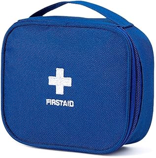 Empty First Aid Bag with Handle, Outdoor Travel First Aid Pouch, Multi-function Portable First Aid Medical Bag Emergency Medicine Storage Bag for Home, Camping, Hiking