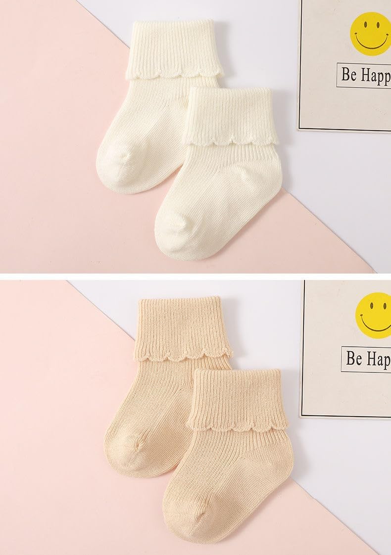 Newborn Cuff Socks Baby-girls Socks Infant Toddler Crew Ankle Sock - Image 7