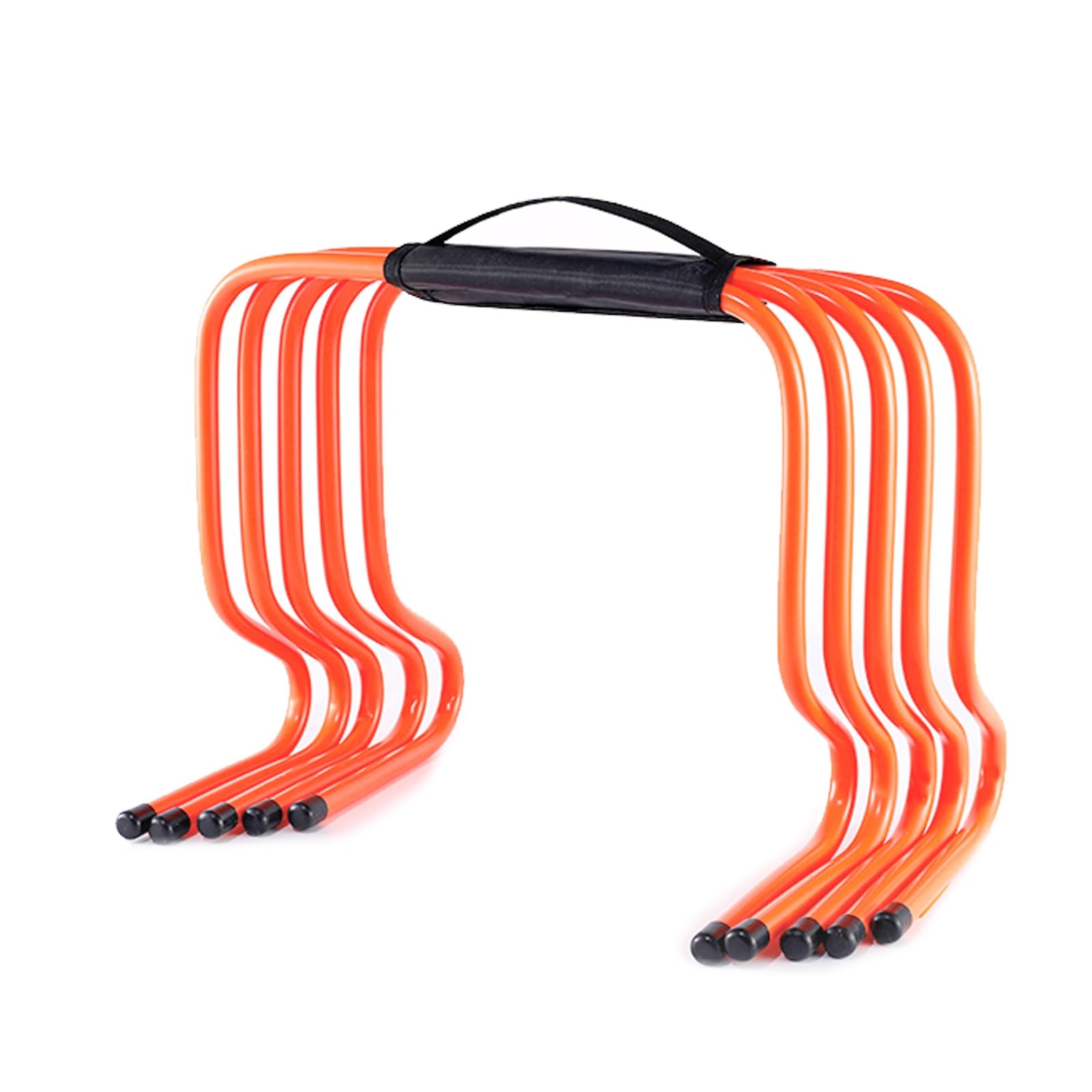 Haies de piste et terrain détachables en plastique ABS orange de 40 cm pour entraînement