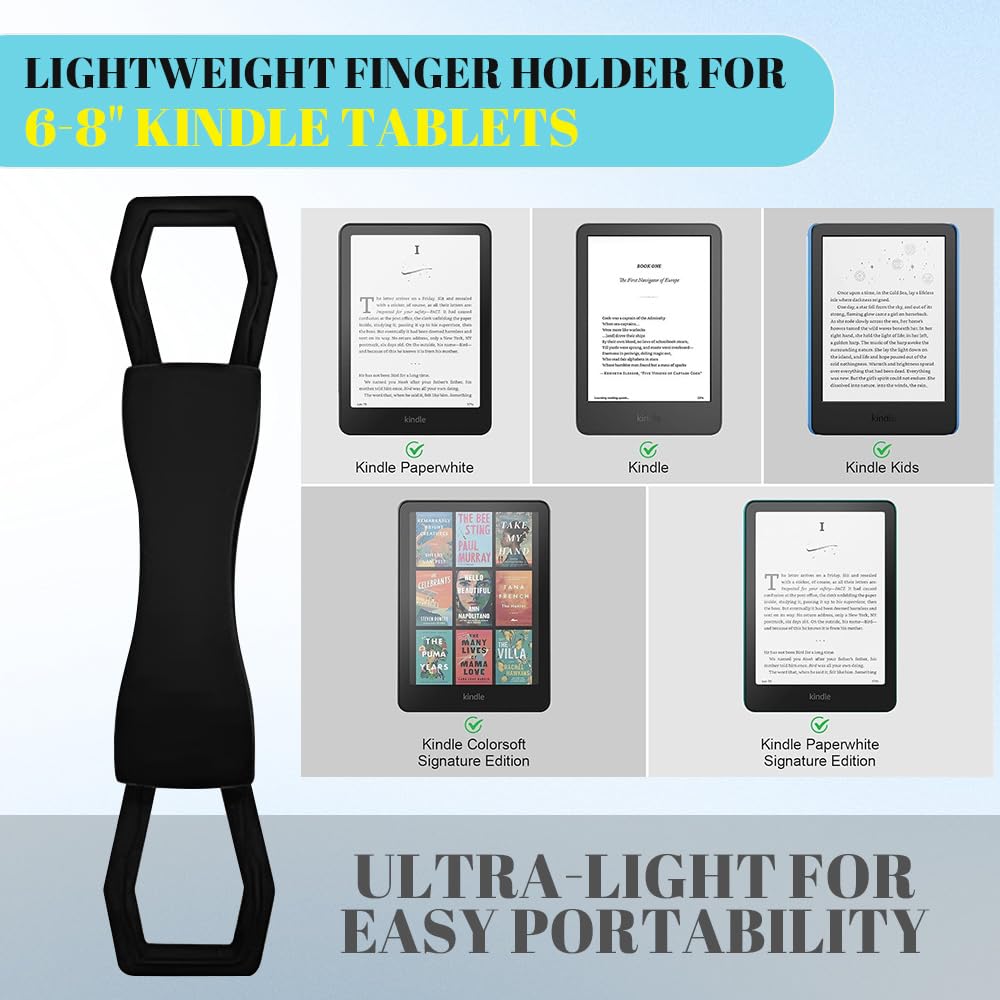 Supporto per Lettura a Letto 6-8" Antiscivolo Universale in Silicone per Kindle eReader Fire Tablet