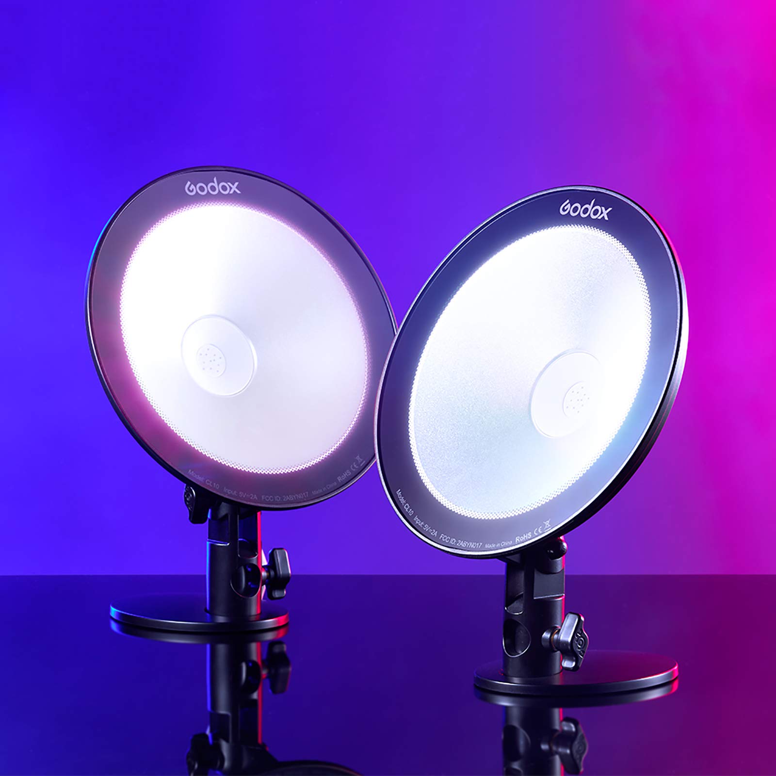 GODOX CL10 Luce Fotografica, LED Webcasting, Luce Ambientale, Selfie Anello Luce Dimmerabile Lampada Della Macchina Fotografica Per Trucco Video Live Studio