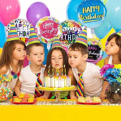 Image of Rozi Decoration Happy Birthday Balloon Set - Pack of 9 Pcs Foil Balloons for Birthday Decoration, Party Backdrop & Celebration Decor