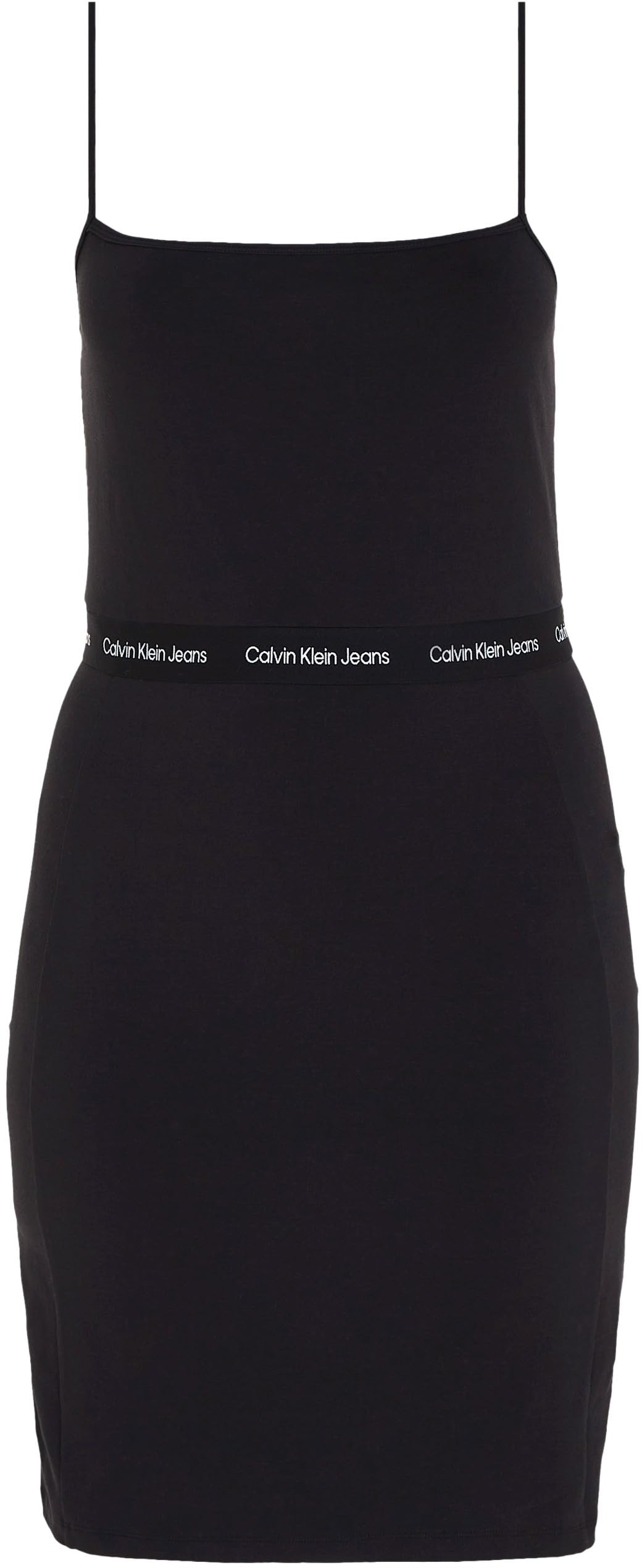 Calvin Klein Logo Elastic Strappy Dress J20j219644 Robes évasées Femme