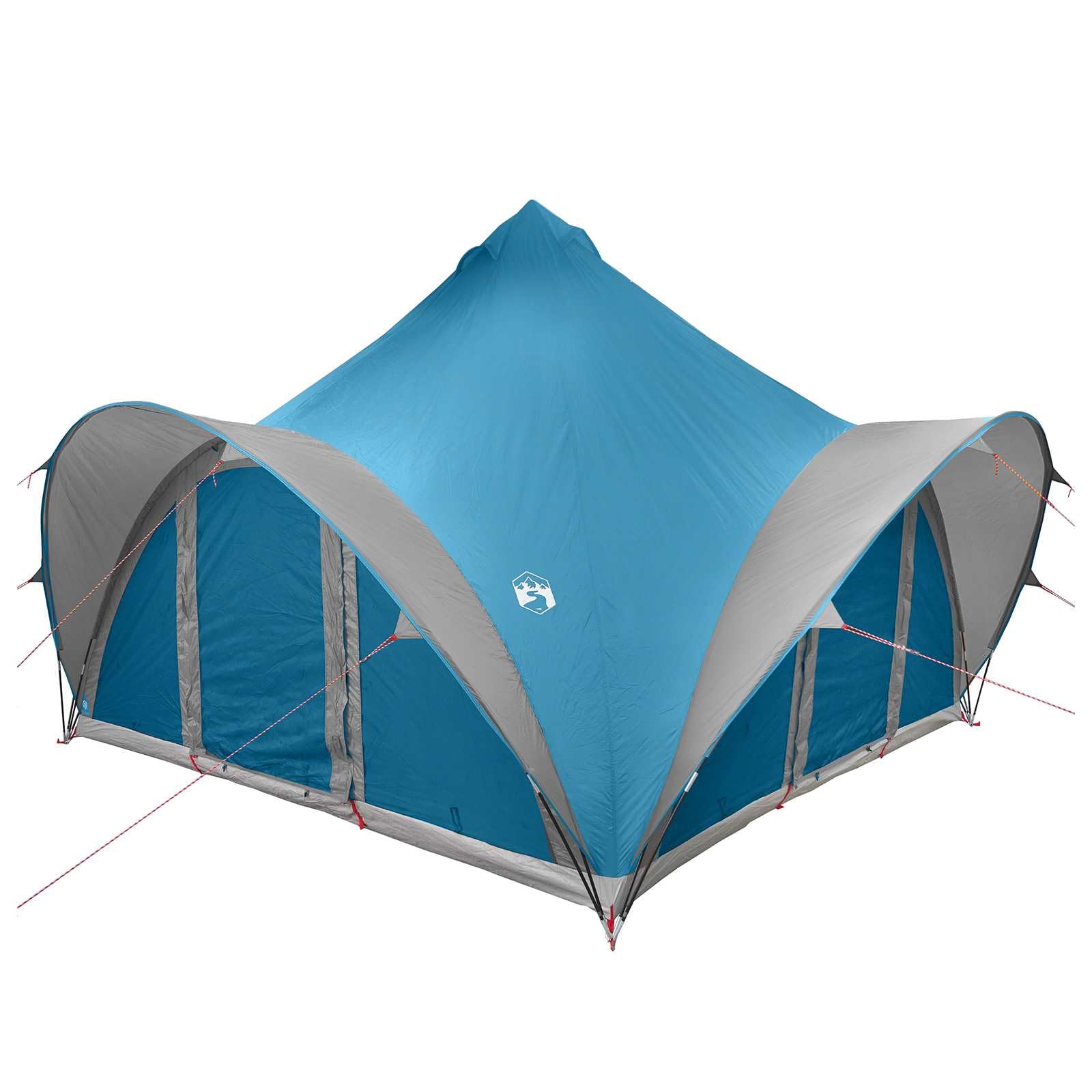 Tipi-Zelt für 6 Personen, Polyester, Stahl, Grün