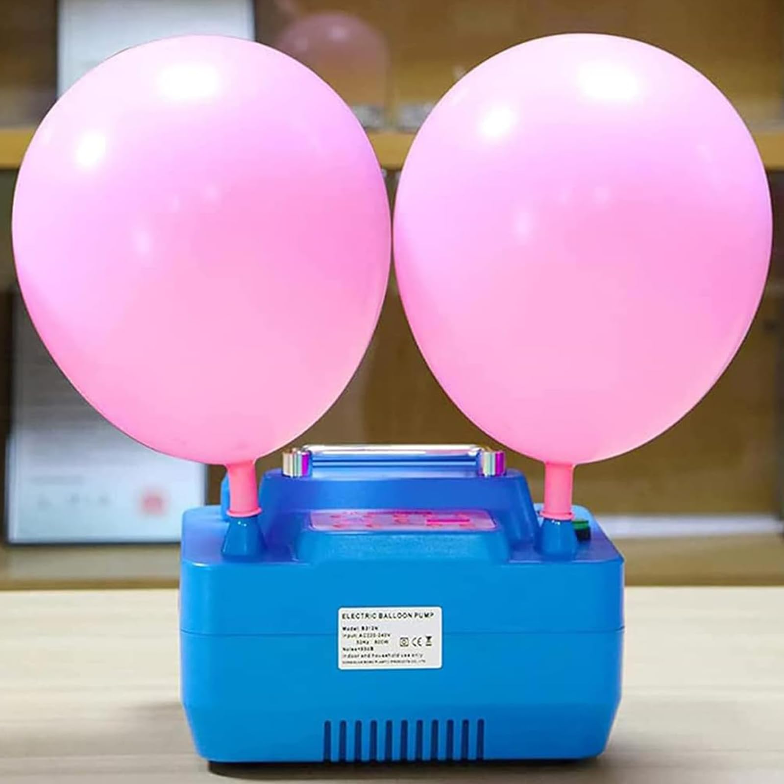 Elektryczna Pompka Powietrza, Podwójny Otwór Do Pompowania, Podwójna Dysza Do Balonów, Elektryczna Pompka Powietrza Z Odmierzaniem I Czasomierzem Do Balonów Na Przyjęcia, Wesela, Balony Lateksowe I Fo