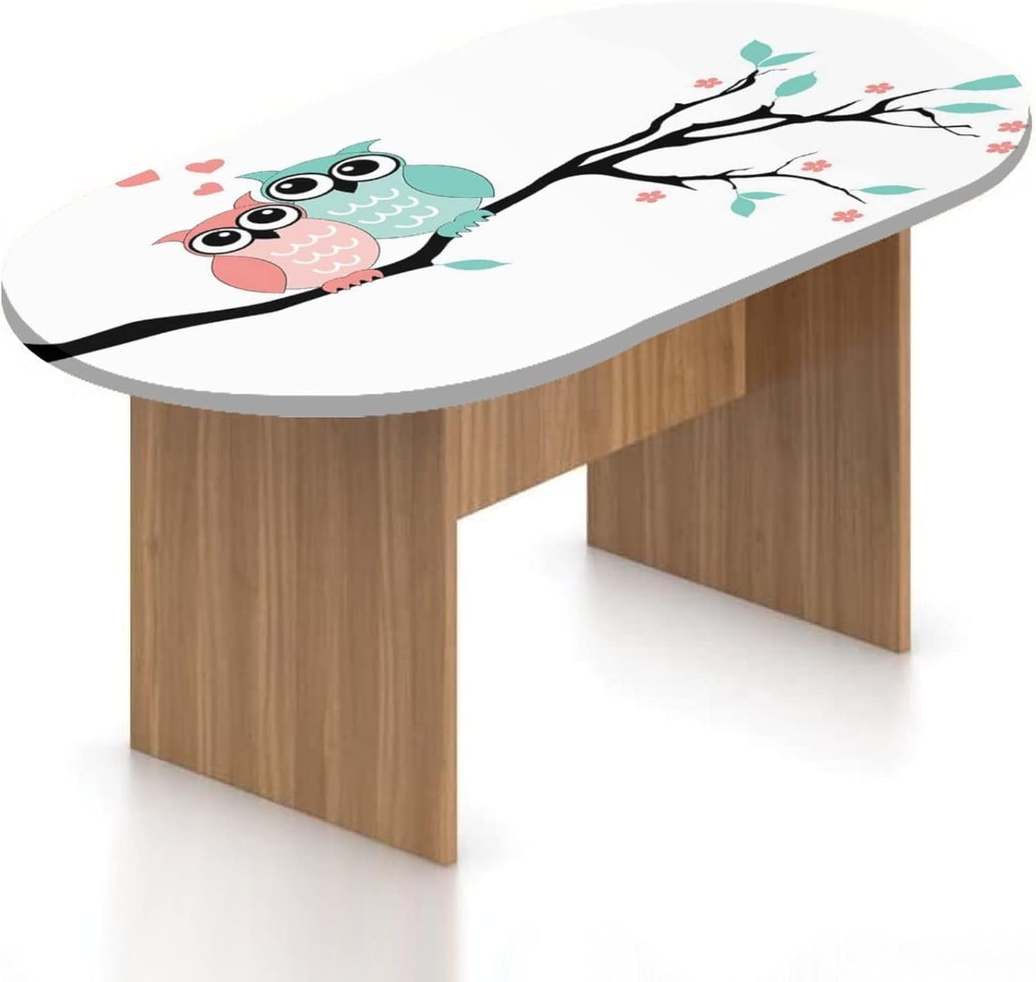 Oval Fitted Tablecloth, Space Decor Elastic Edged Polyester Table Cover, Nebula Gas Clouds in the Outer Space Moving Image Print Fitted Table Pad, Fits Oval Tables up to 48" x 72", for Spring Summer