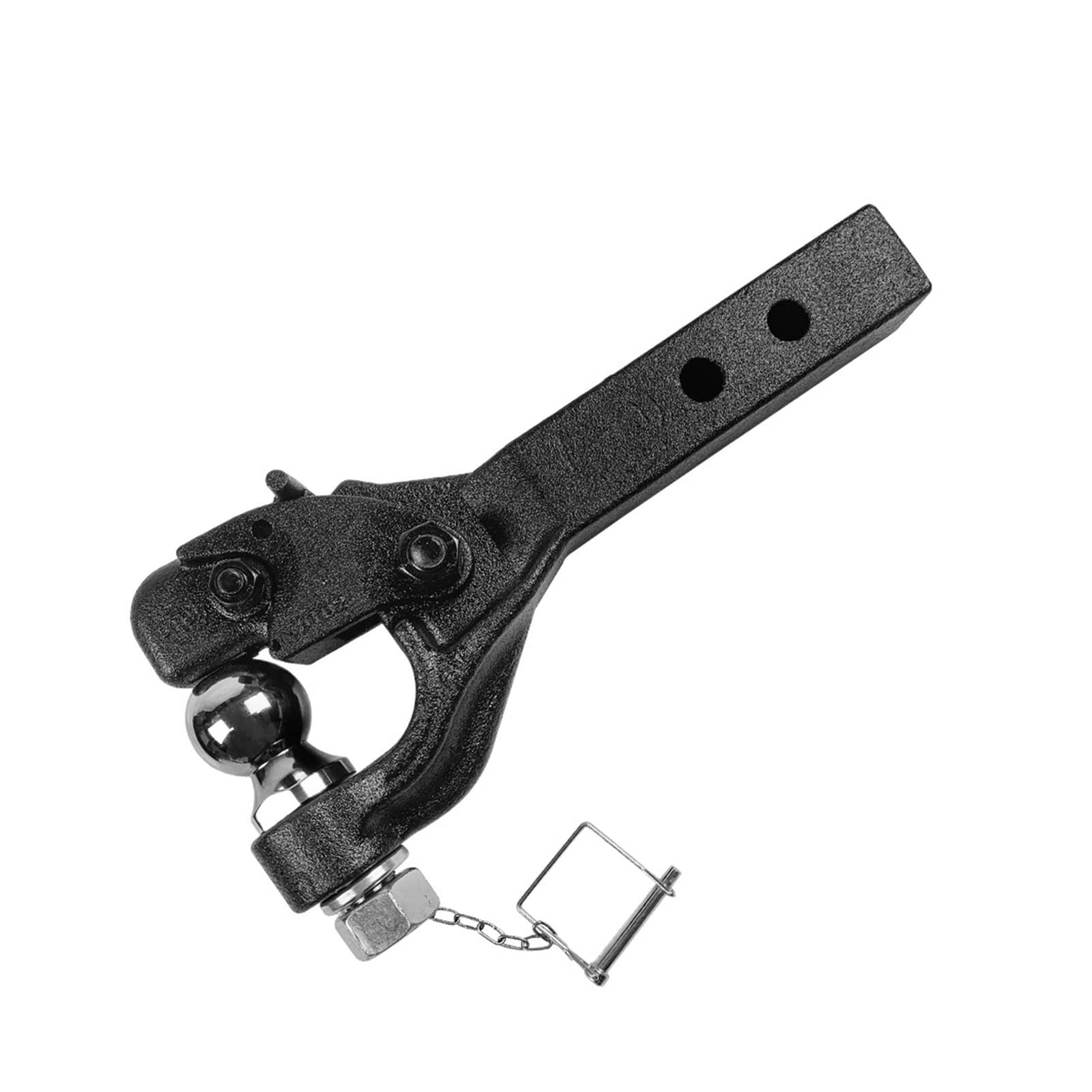 Zaczep przyczepy, Ciężki Czapka 8 ton 2 Calowy piłka Długi Shank 2-dołkowy Combo Pintle Hak Receiver Holowanie 4WD. Części przyczepy ciężarówki