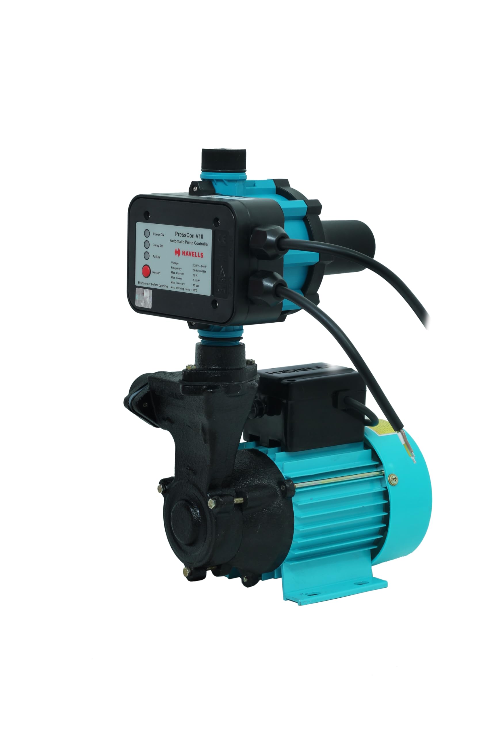 Havells 1hp Pressure Booster Pump for Home Upto 3-4 Bathroom and Kitchen I 1hp with Automatic pump controller IWater pump 1hp I 12 Months Warranty-image-1