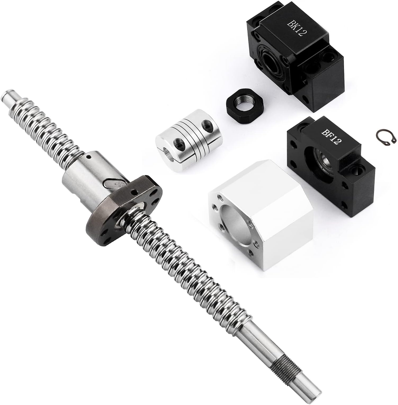 SFU1605 Ball Screw Kit RM1605 300mm Lead Screw with Metal Ball Screw Nut for CNC Machine
