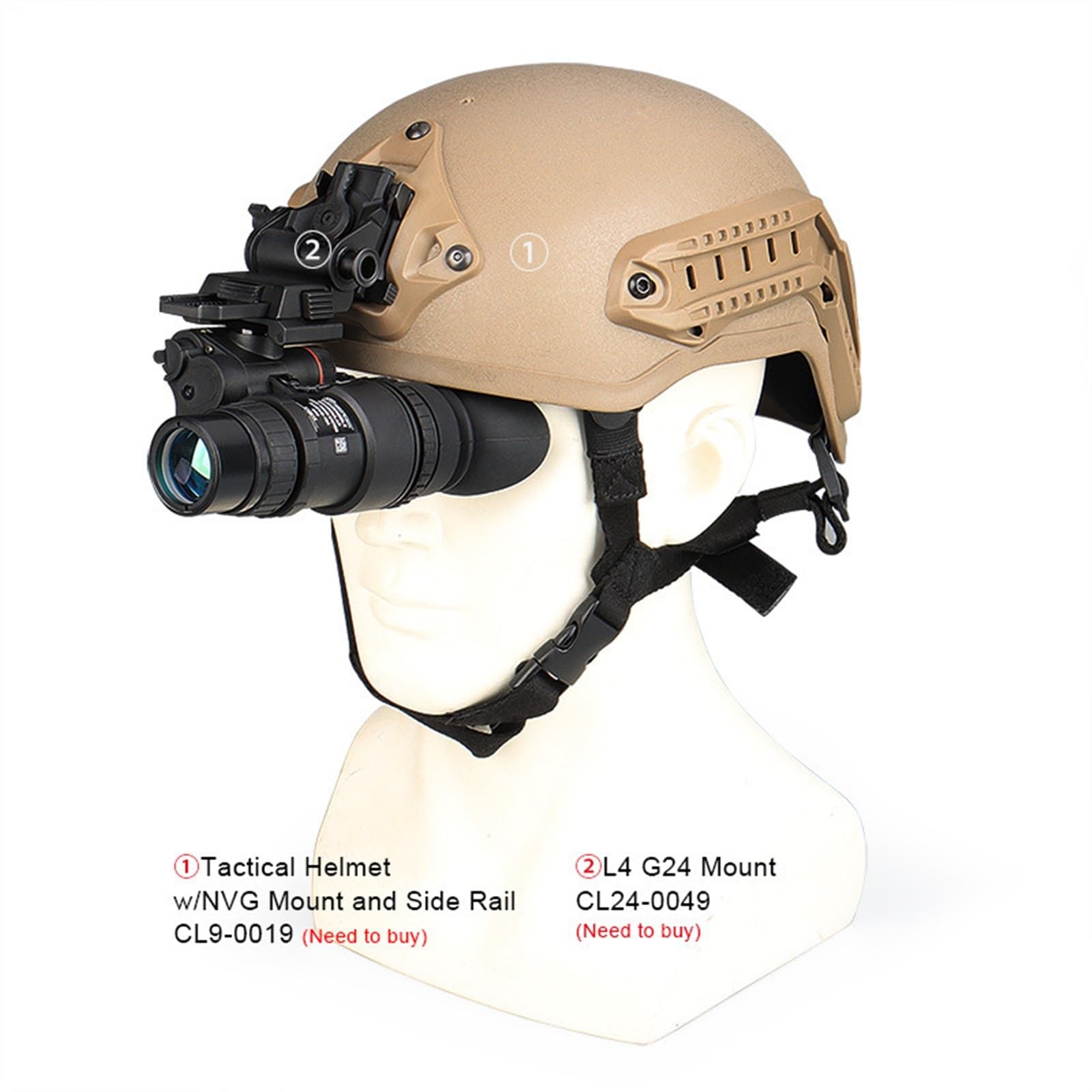 Amazon | 夜の望遠鏡 1X32 赤外線デジタルナイトビジョンゴーグル NVG 