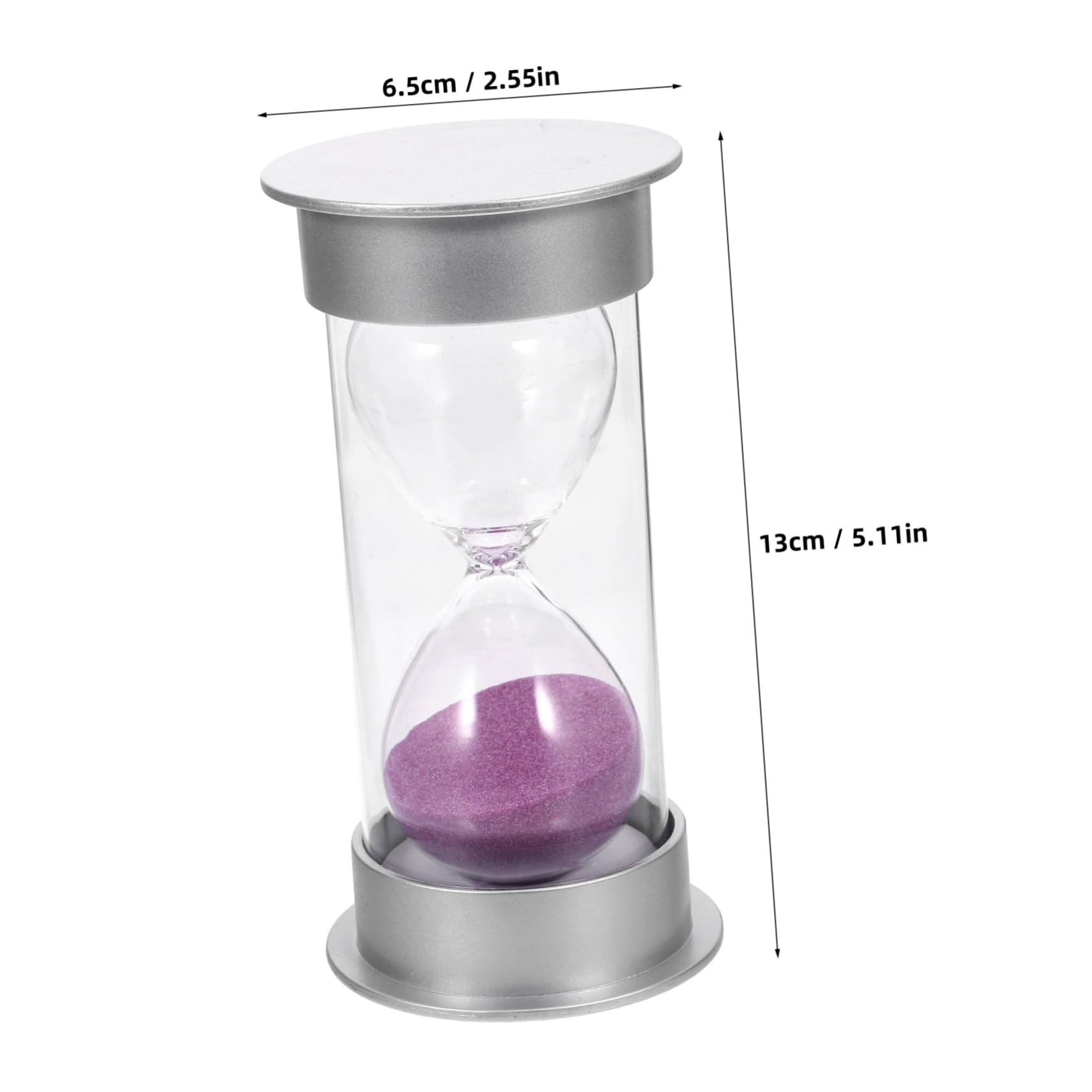 ORFOFE 2 Pezzi 20 20 Minuti Clessidra Timer Per Bambini Bambini Natale Compleanno Casa Ufficio Decorazione Argento