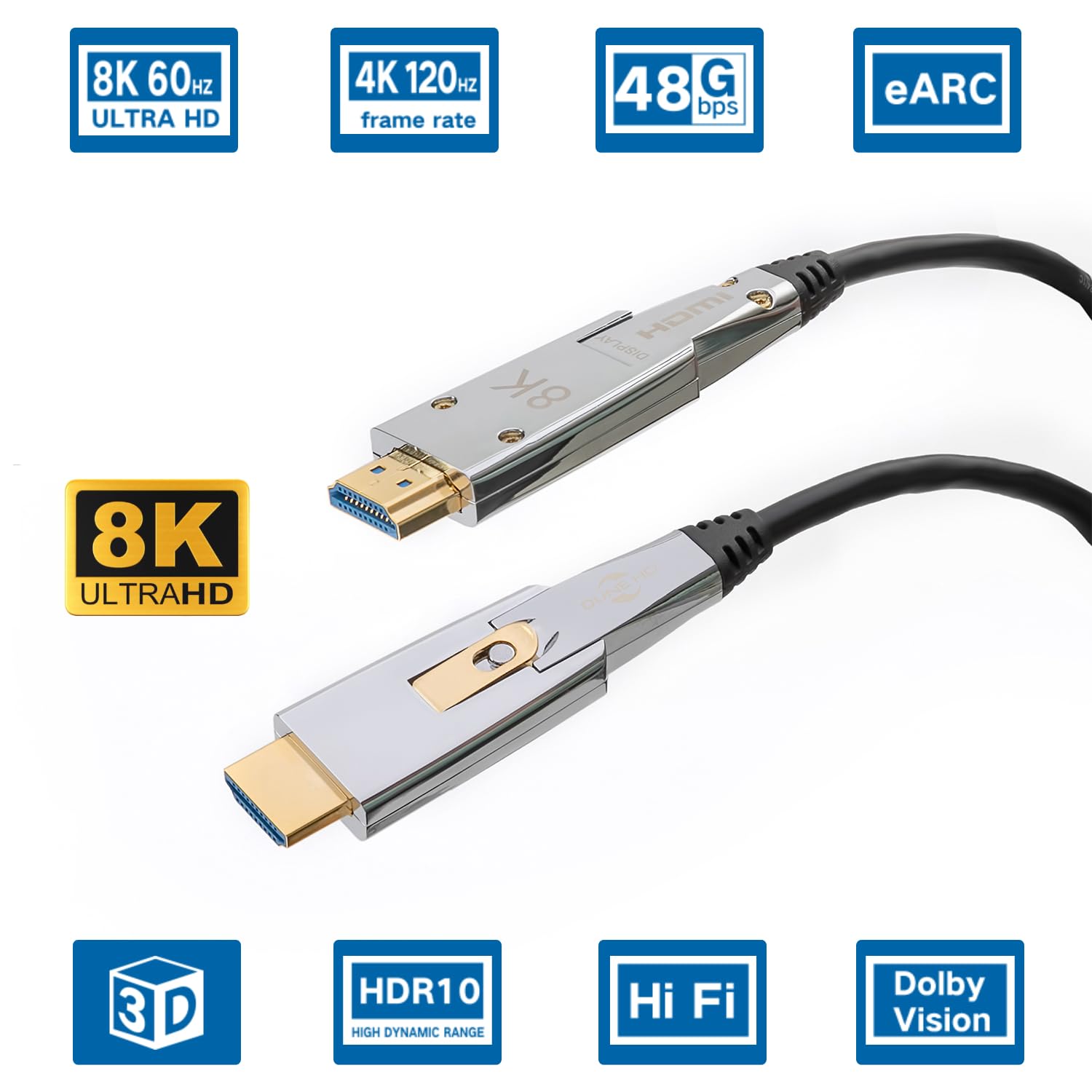Dune HD HDMI 2.1a Kabel Gecertificeerd High Speed Met 48Gbps | 10K, 8K / 60Hz, 4K / 120Hz | 4:4 - View #2
