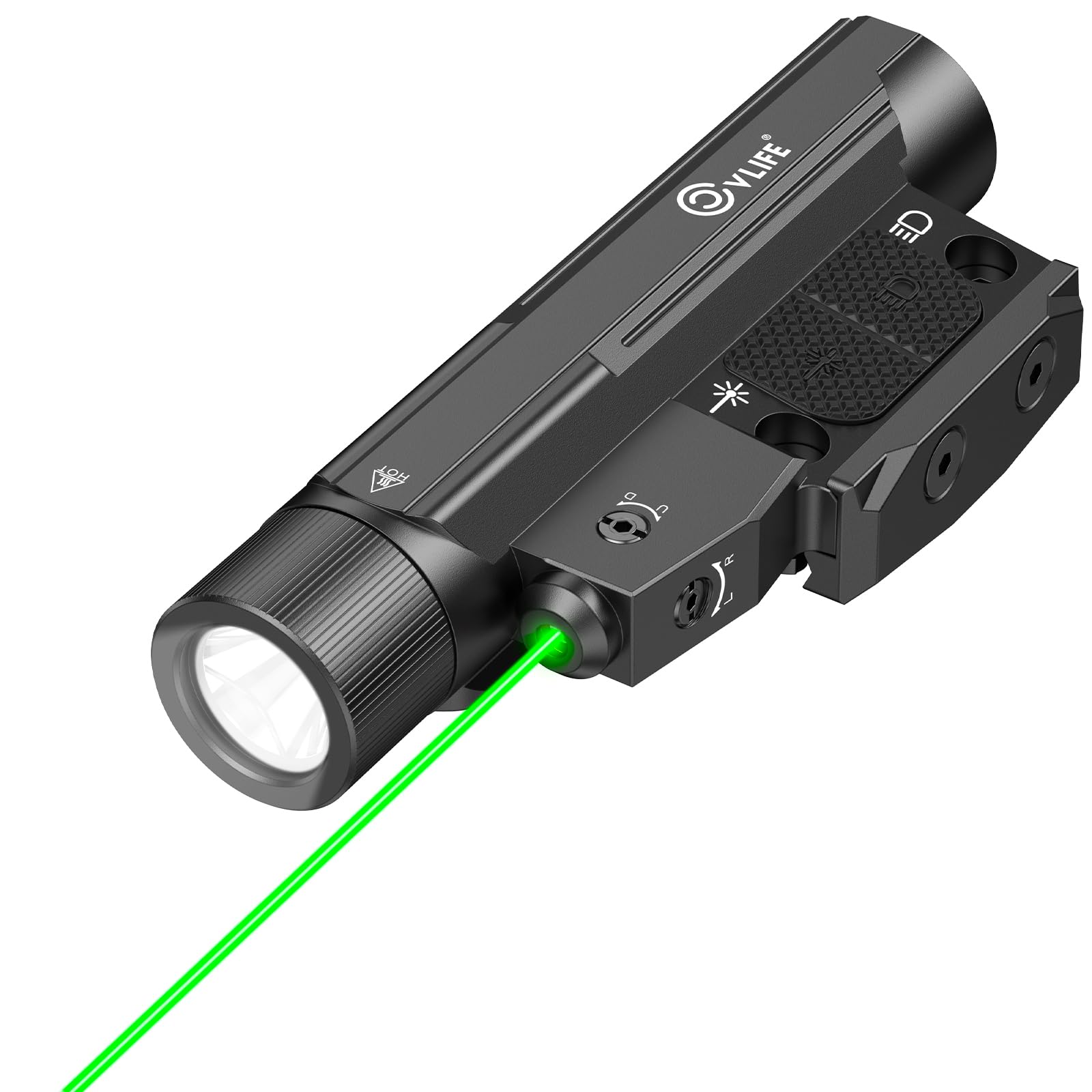 Amazon.com: CVLIFE 2600 Lumens Compact Rifle Laser Light Combo