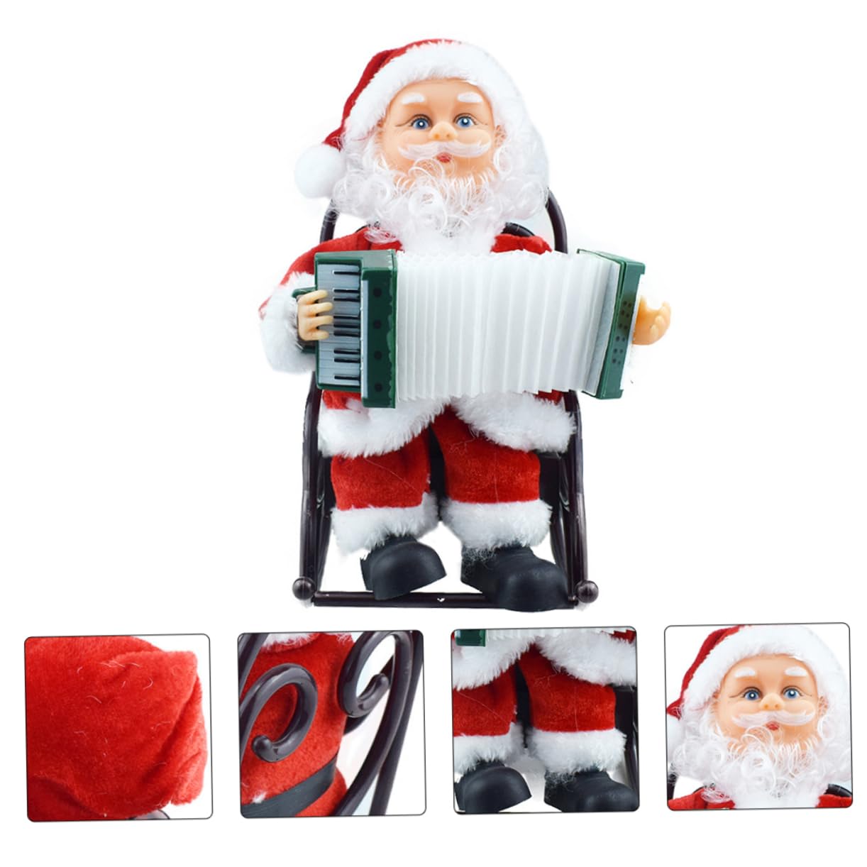 Cabilock 1 Pc Juguete De Papá Noel Juguetes Electricos Juguete Eléctrico De Santa Claus Felpa Juguete Musical De Navidad Regalos Decoraciones Organo Componente Electrónico Niño