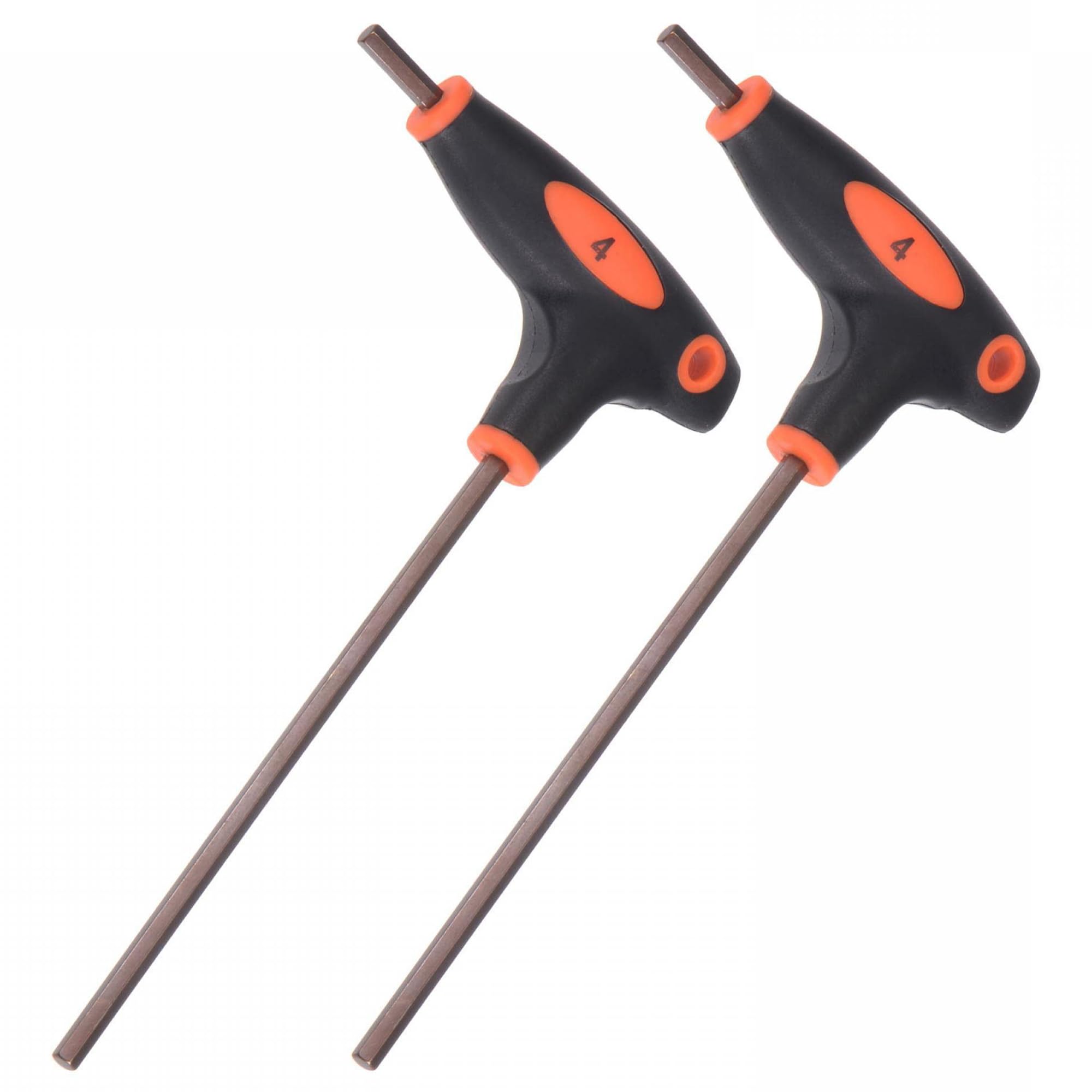 TA-VIGOR 2Pcs 4mm T-Handle Hex Key Wrench, Dual-End T-Bar Metric Allen Wrench Tool, S2 Steel for Bike, Furniture, and Mechanical Repair — image 1